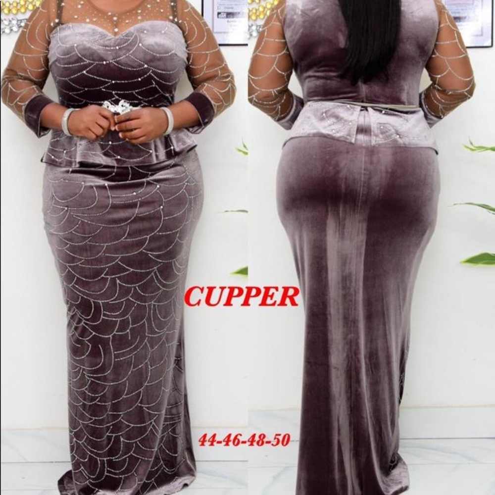 Velvet Peplum Dress